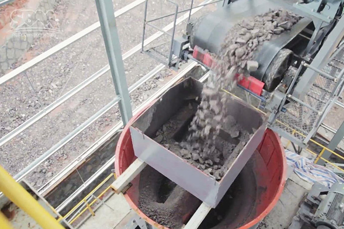 浙江時產500噸花崗巖破碎制砂生產線